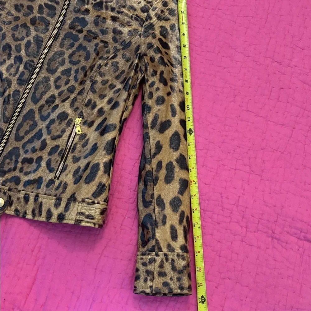 Dolce & Gabbana leopard genuine leather jacket, S - Picture 16 of 16